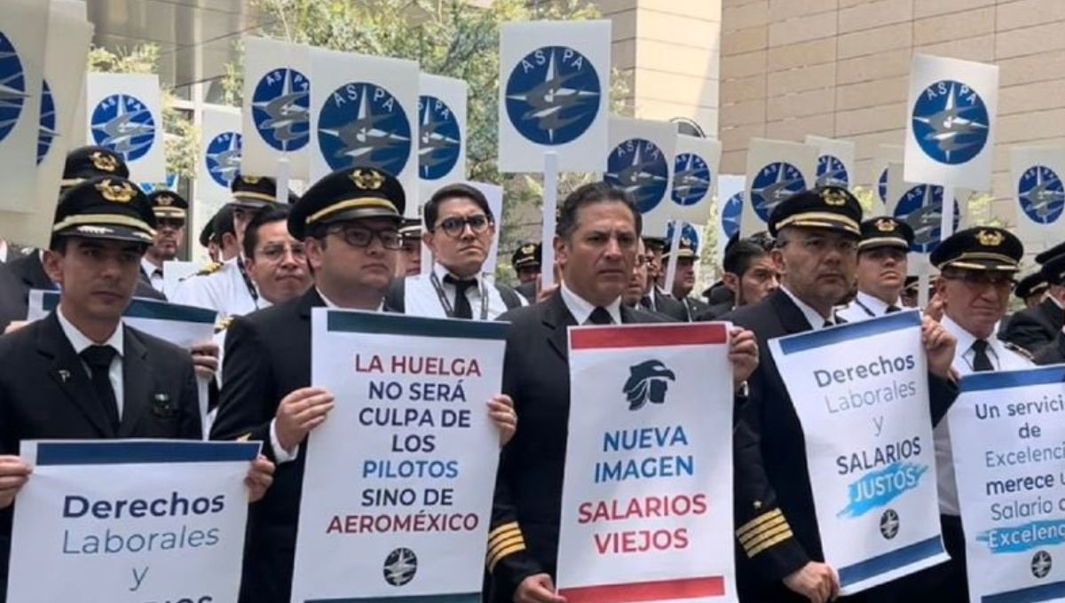 Pilotos de ASPA de la delegación Aeromexico preparan huelga para el 1 octubre 2024 Pilotos de ASPA de la delegación Aeromexico preparan huelga para el 1 octubre 2024