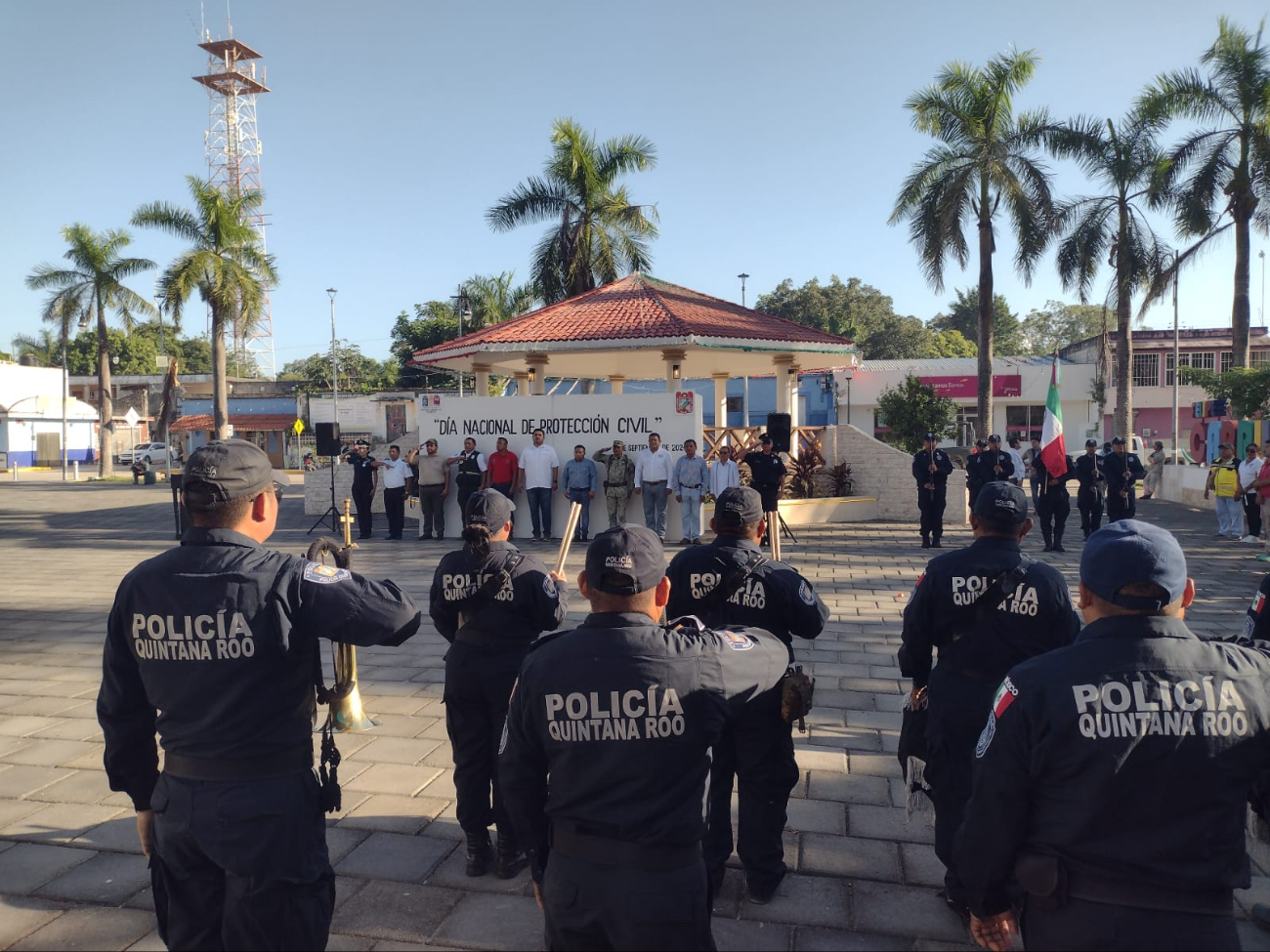 Realizan homenaje por el Día Nacional del Protección Civil en Felipe Carrillo Puerto