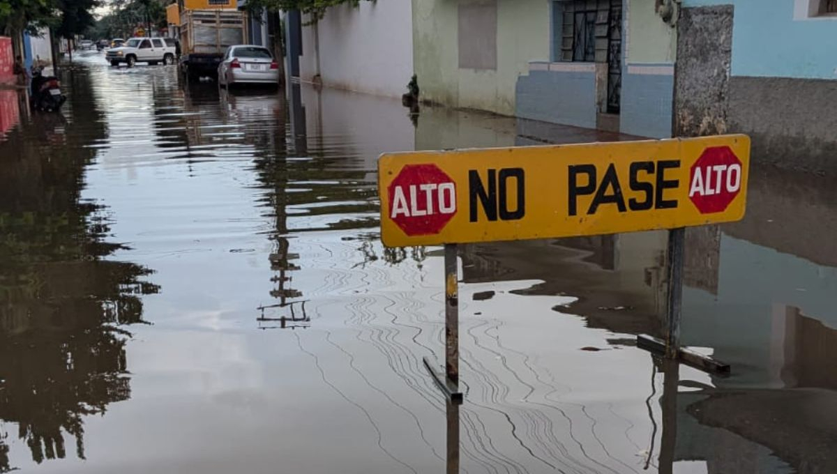 Lluvias provocan inundaciones en calles del centro y el parque central