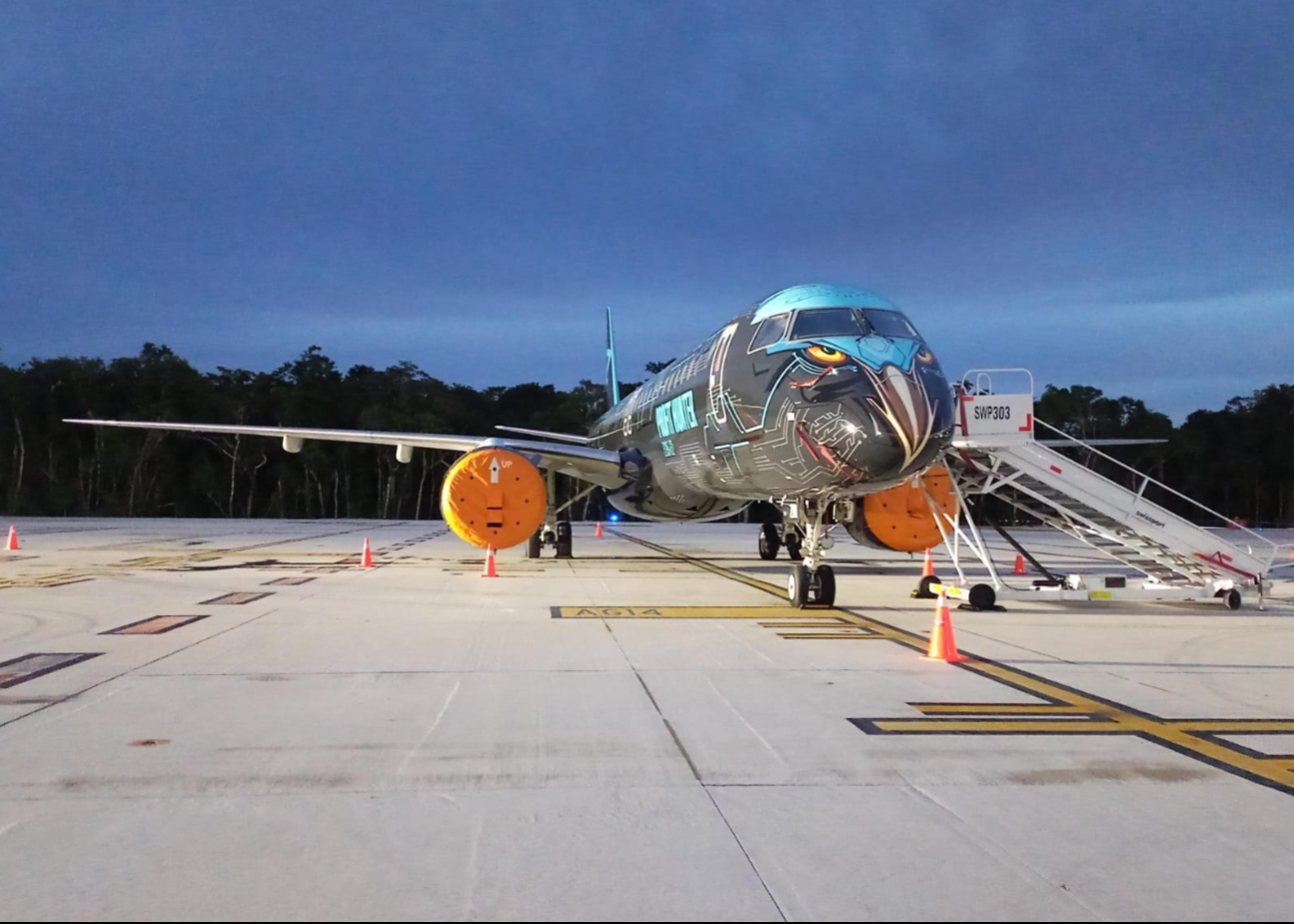 El vuelo de demostración forma parte de los preparativos para el inicio de actividades aéreas en 2025 El vuelo de demostración forma parte de los preparativos para el inicio de actividades aéreas en 2025