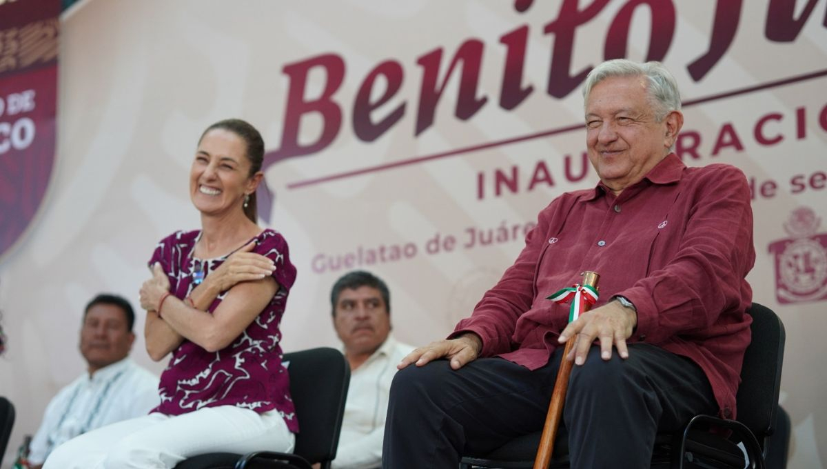 Inauguración camino Benito Juárez y evaluación de caminos de mano de obra en Guelatao, Oaxaca Inauguración camino Benito Juárez y evaluación de caminos de mano de obra en Guelatao, Oaxaca