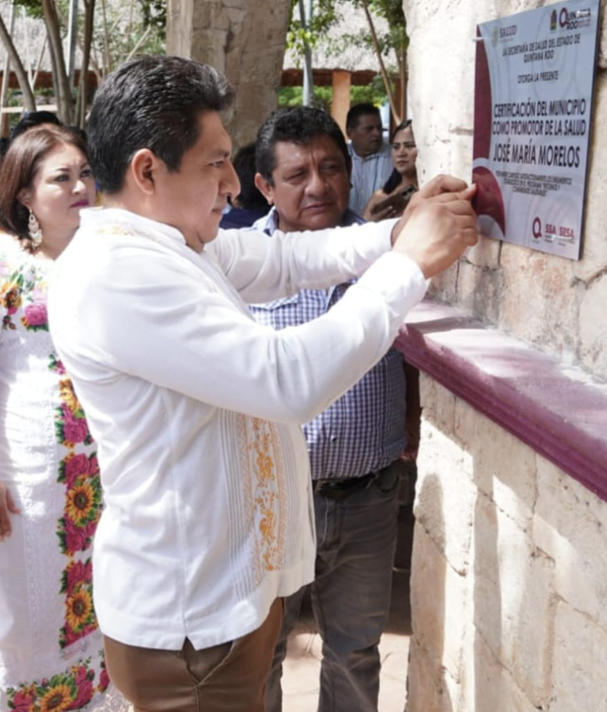 Ayuntamiento de José María Morelos recibe la certificación de promotor de la salud por la Secretaría Estatal de Salud