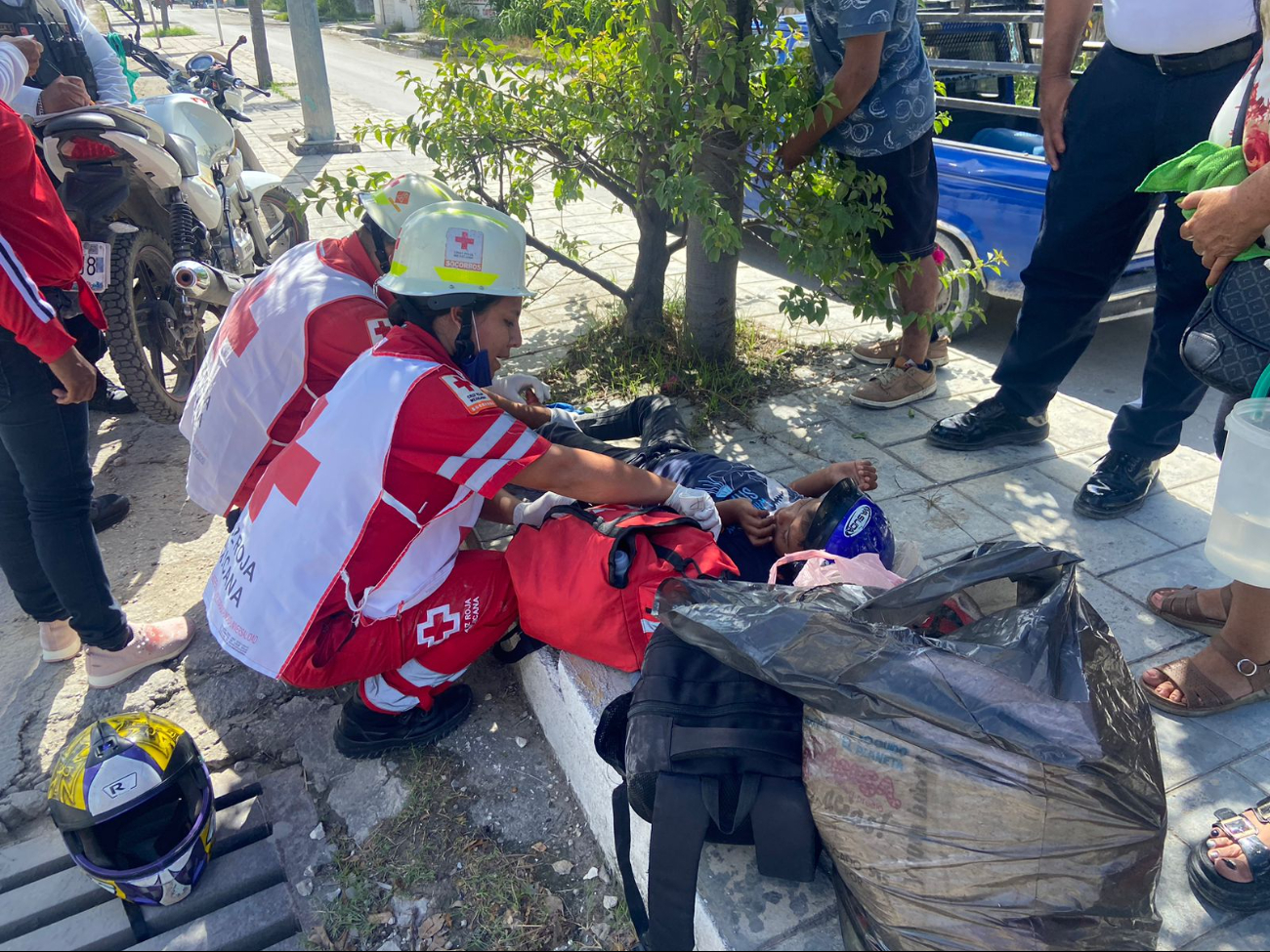 Fueron atendidos por la Cruz Roja y trasladados al hospital IMSS-Bienestar Janell Romero Aguilar Fueron atendidos por la Cruz Roja y trasladados al hospital IMSS-Bienestar Janell Romero Aguilar