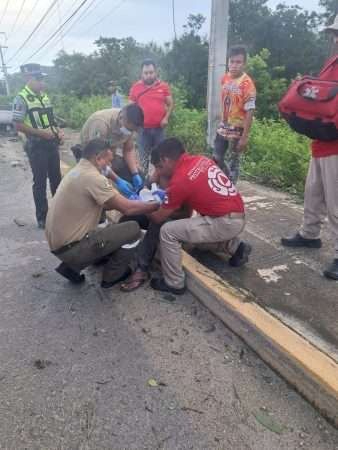 El conductor aparentemente se quedó dormido al volante, causando que el vehículo volcara El conductor aparentemente se quedó dormido al volante, causando que el vehículo volcara