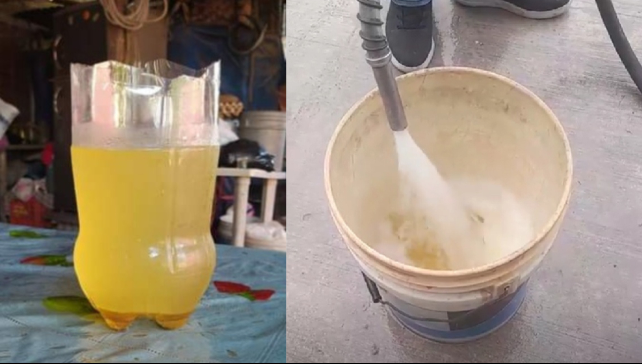 Pobladores de Sabancuy se quejan de que la gasolinera local vende gasolina con agua, dañando los motores de sus vehículos Pobladores de Sabancuy se quejan de que la gasolinera local vende gasolina con agua, dañando los motores de sus vehículos