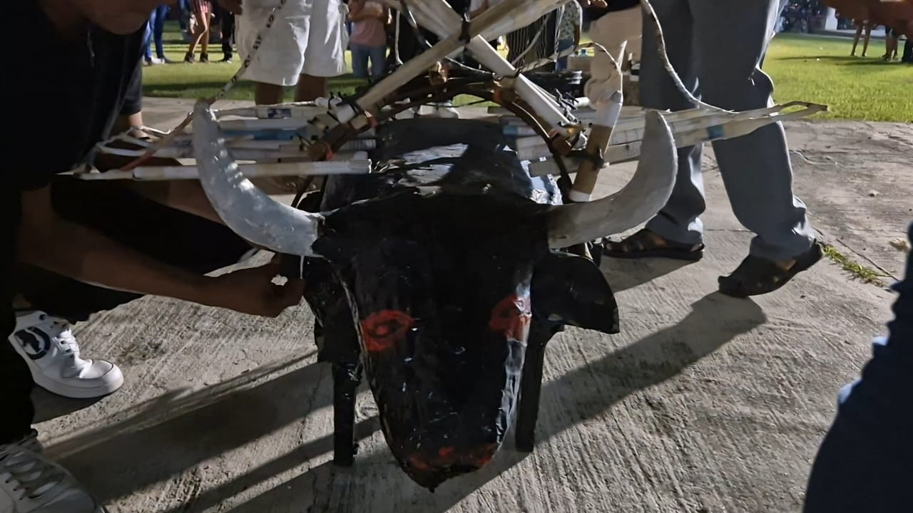 Se quemaron cinco toros de cartón Se quemaron cinco toros de cartón