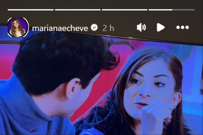 Mariana Echeverria reacciona a Lady Mangos en su Instagram. Mariana Echeverria reacciona a Lady Mangos en su Instagram.