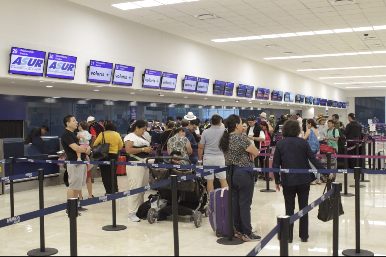 Nueve vuelos aterrizan adelantados y otros sufren demoras en el Aeropuerto de Mérida 
