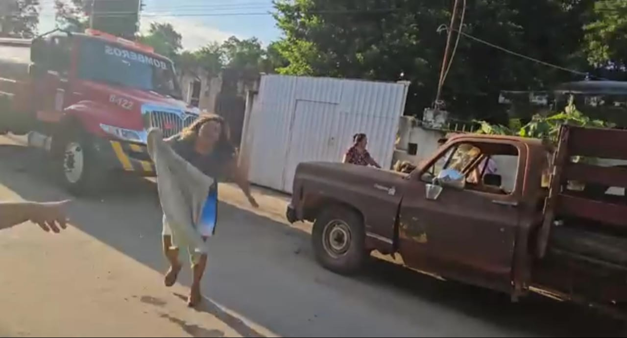Una niña fue trasladada al hospital Una niña fue trasladada al hospital