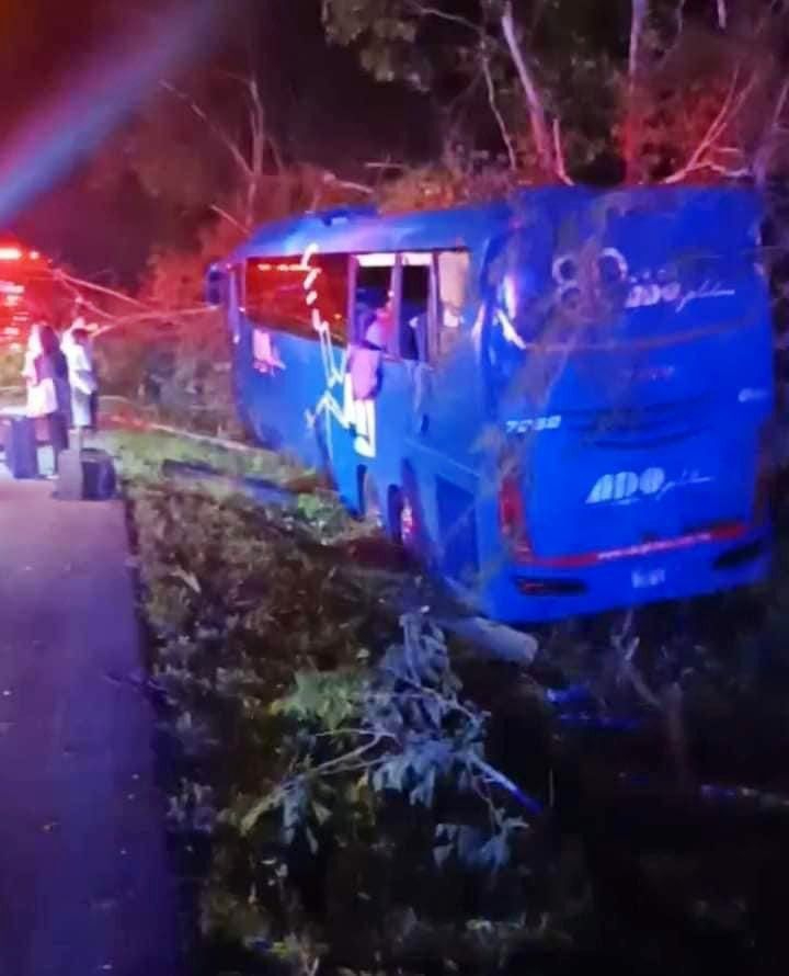 Varios pasajeros resultaron lesionados tras el accidente Varios pasajeros resultaron lesionados tras el accidente