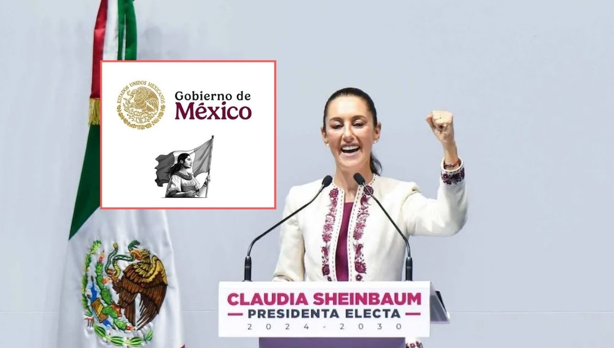La imagen muestra a la joven ondeando la bandera de México, simbolizando esperanza y futuro
