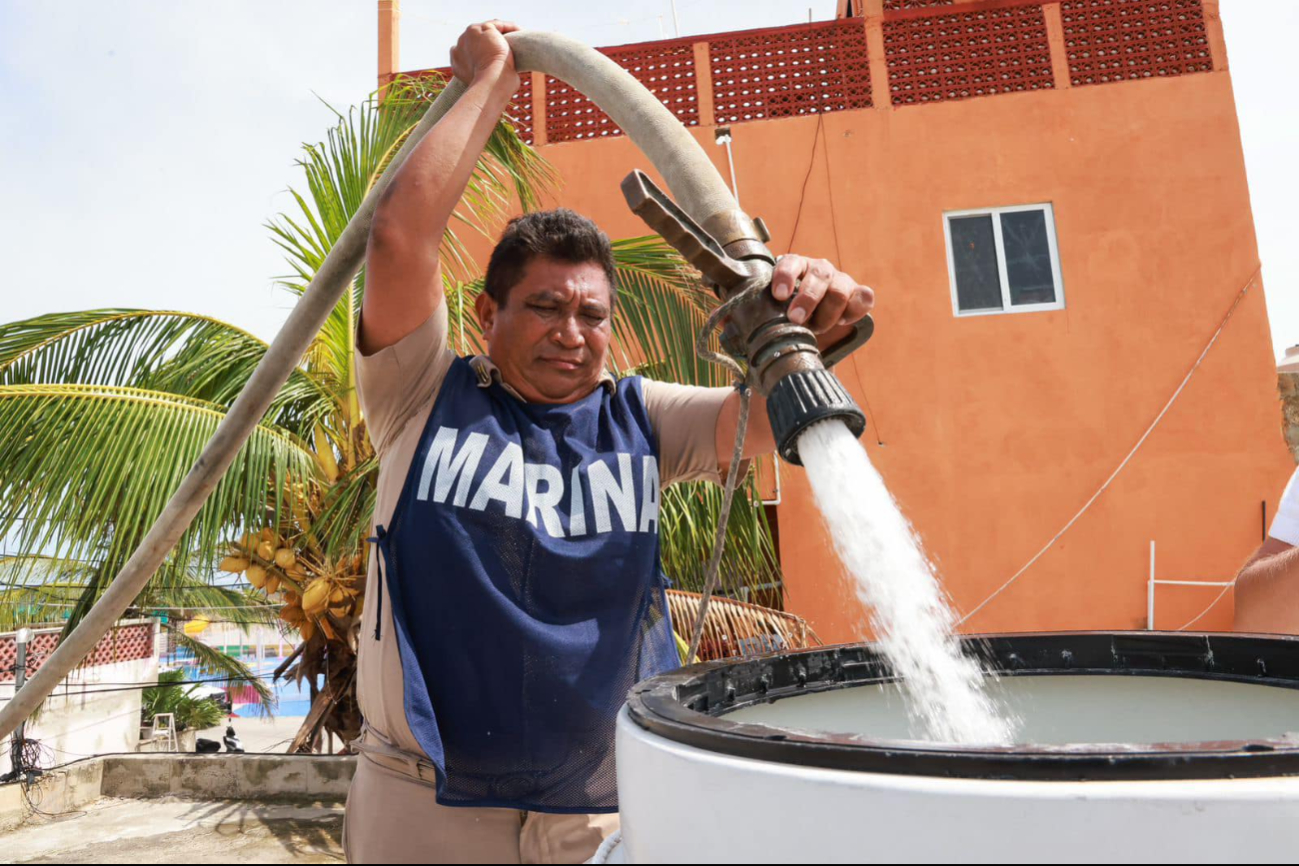 Desabasto de agua en Isla Mujeres durará una semana