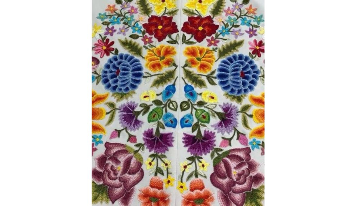 Parte del vestido que usará la próxima Presidenta de México el 1 de octubre Parte del vestido que usará la próxima Presidenta de México el 1 de octubre