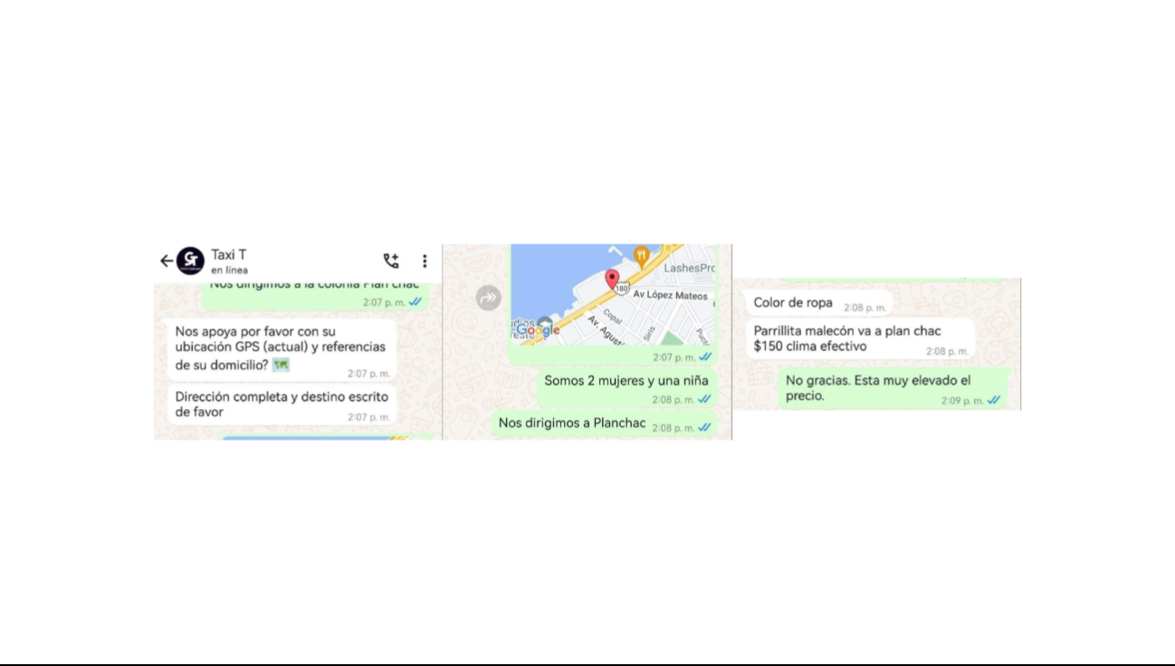 En la capital, se denunció el cobro excesivo de $150 pesos por un viaje corto, reflejando una práctica común En la capital, se denunció el cobro excesivo de $150 pesos por un viaje corto, reflejando una práctica común