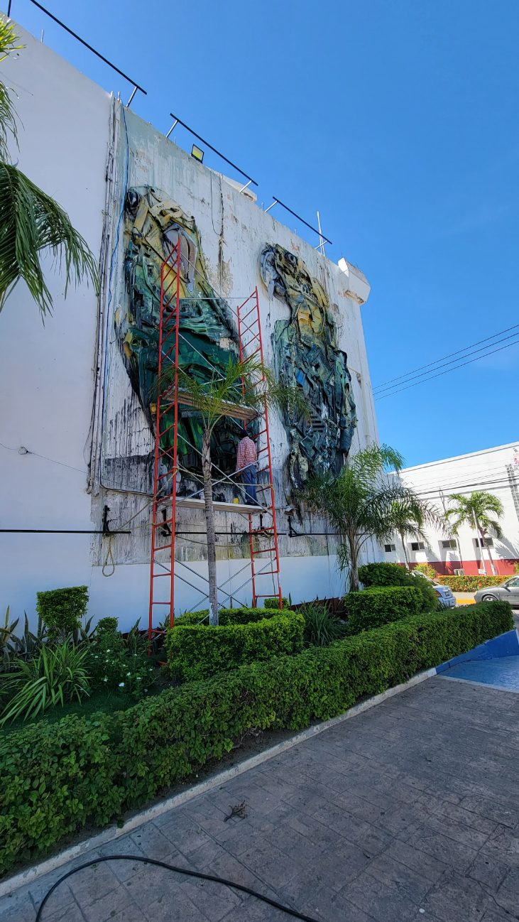 La obra fue parte del Encuentro Internacional de Arte Urbano La obra fue parte del Encuentro Internacional de Arte Urbano