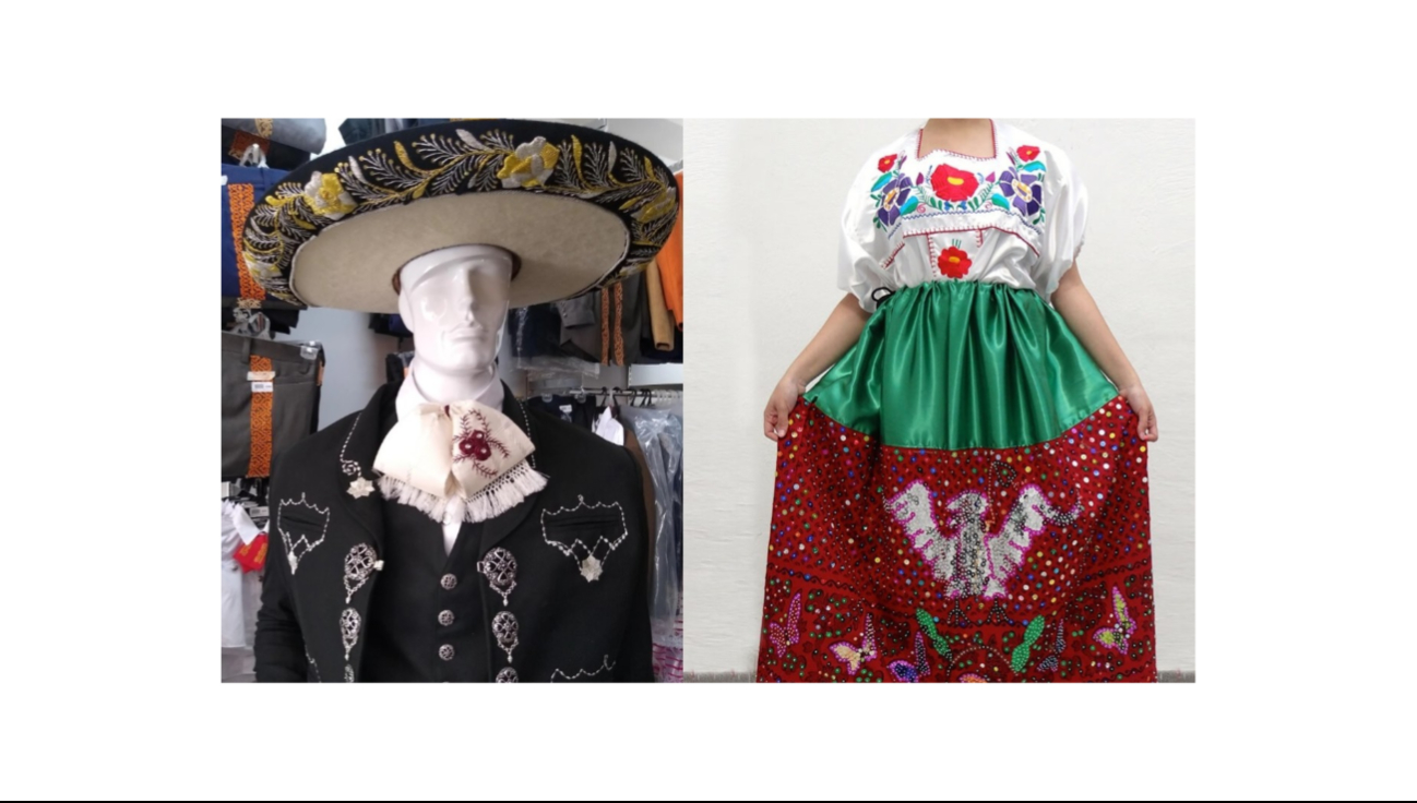 La vestimenta típica mexicana añade autenticidad a la festividad La vestimenta típica mexicana añade autenticidad a la festividad
