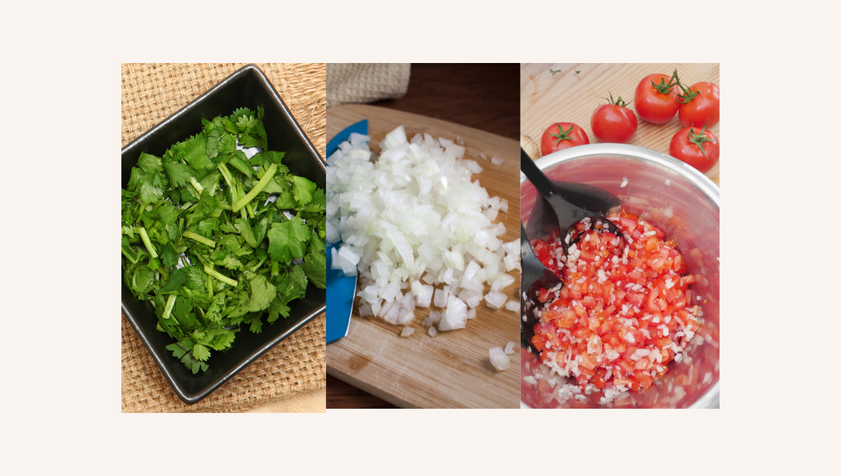 Las verduras deberán picarse en trocitos cuadrados Las verduras deberán picarse en trocitos cuadrados