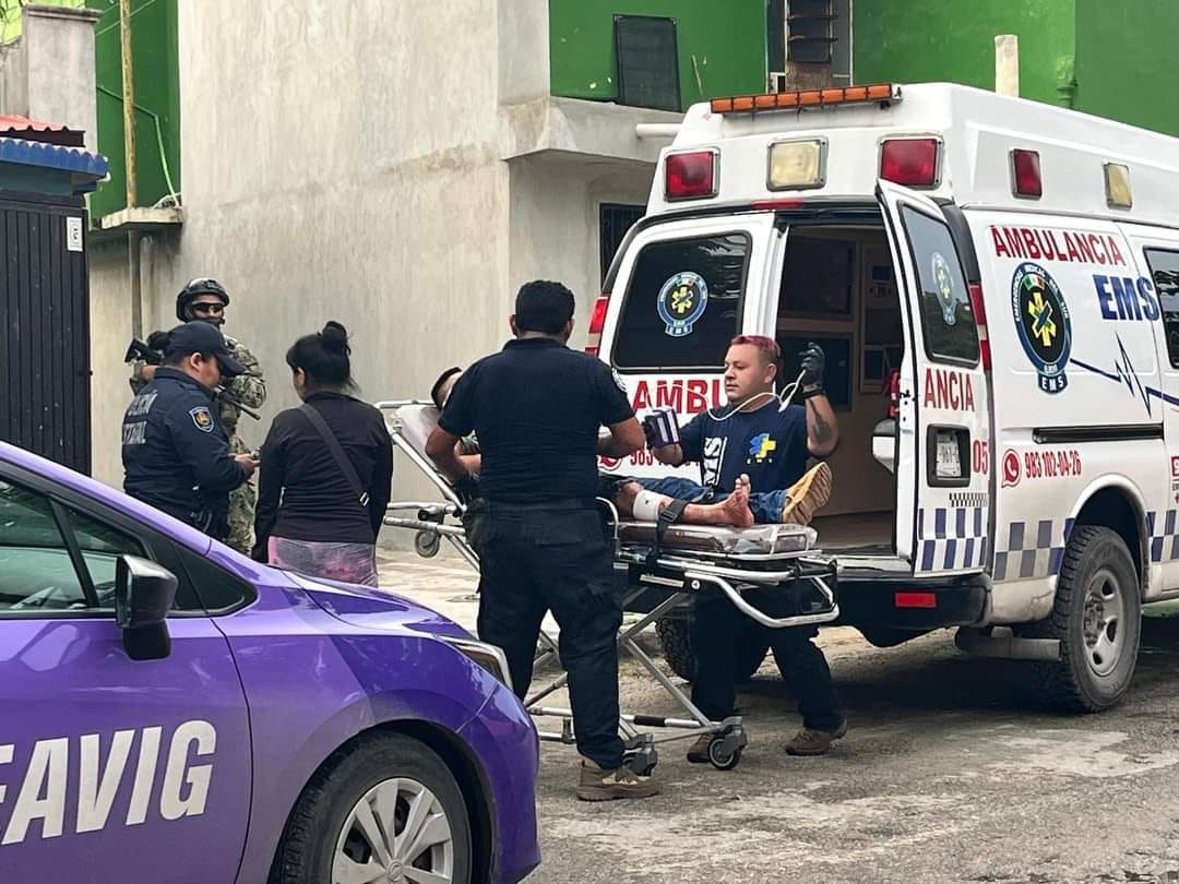 Riña entre presuntos elementos de la Sedena deja un herido con arma blanca en Chetumal