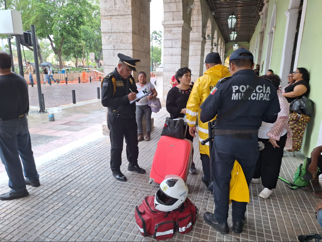 Una maleta fue crucial para evitar lesiones graves en la mujer Una maleta fue crucial para evitar lesiones graves en la mujer