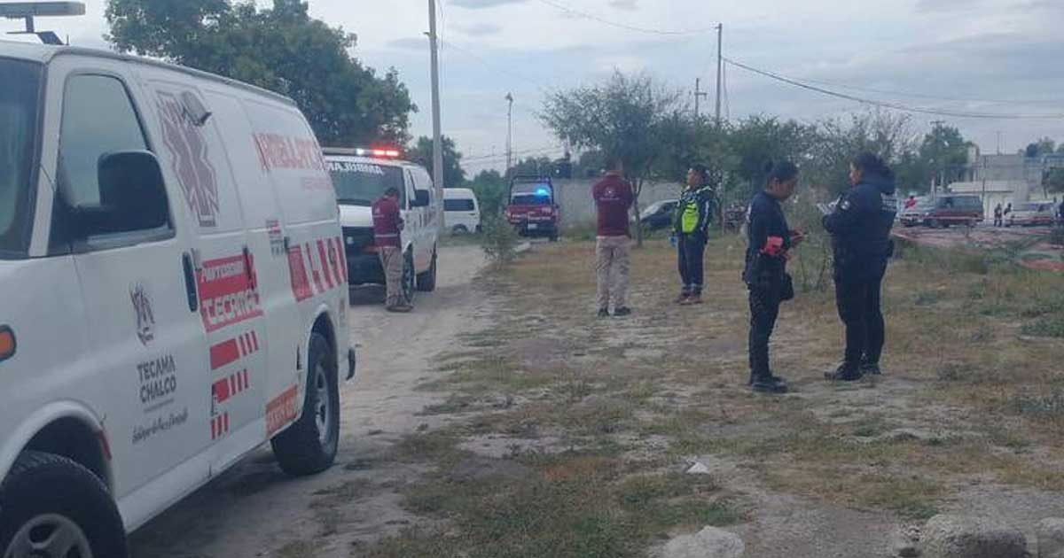 Agentes de emergencias de Tecamachalco acordonaron el área Agentes de emergencias de Tecamachalco acordonaron el área