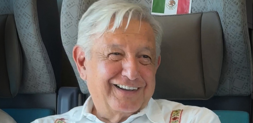 El presidente informó que el tramo tiene un avance del 87.7% El presidente informó que el tramo tiene un avance del 87.7%