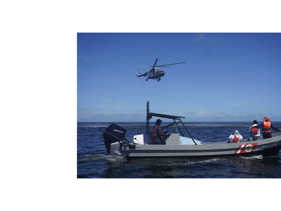 Hicieron uso de la aeronave M I-17 ANX 2204, con capacidad de 15 personas Hicieron uso de la aeronave M I-17 ANX 2204, con capacidad de 15 personas