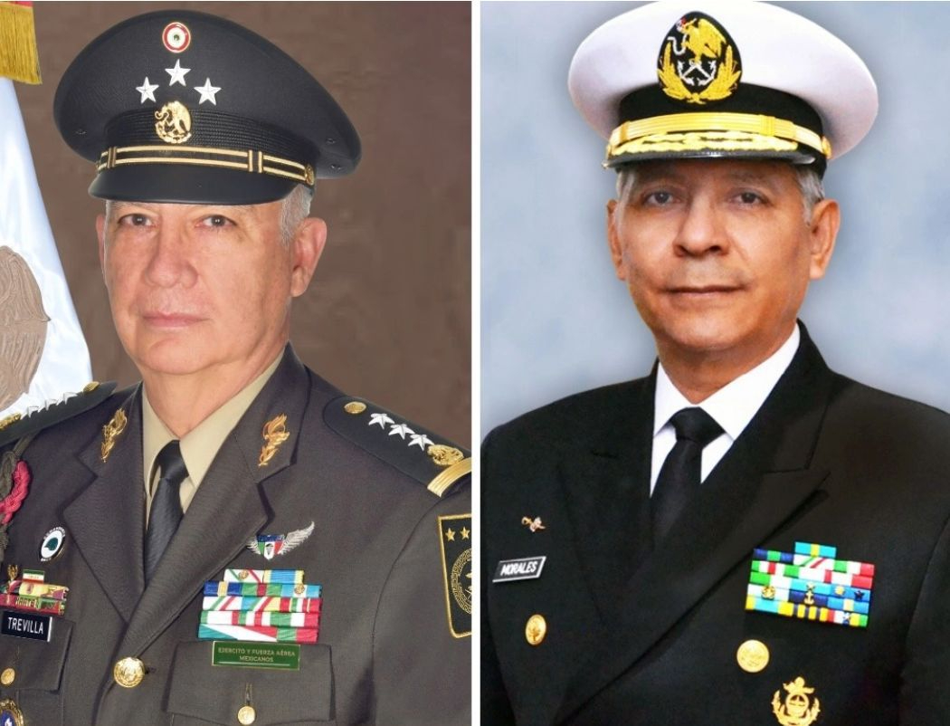 Ricardo Trevilla Trejo y Raymundo Pedro Morales Ángeles, próximo titulares de Sedena y Marina, respectivamente Ricardo Trevilla Trejo y Raymundo Pedro Morales Ángeles, próximo titulares de Sedena y Marina, respectivamente