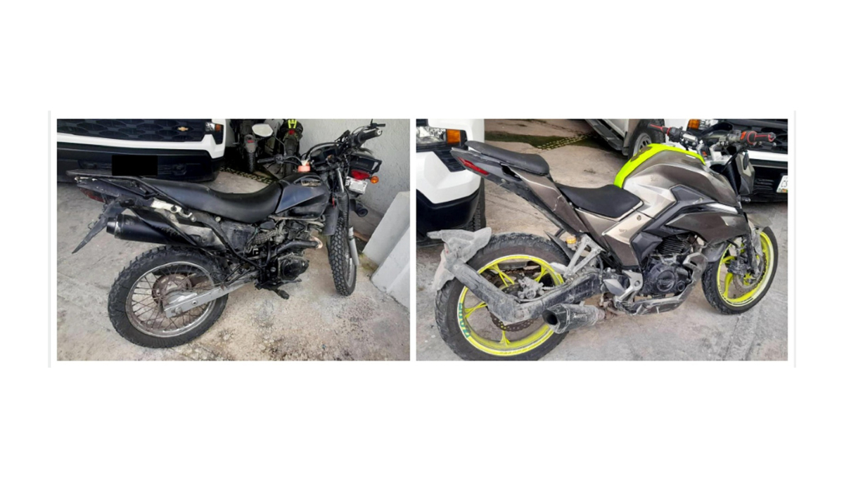 También decomisaron motocicletas También decomisaron motocicletas
