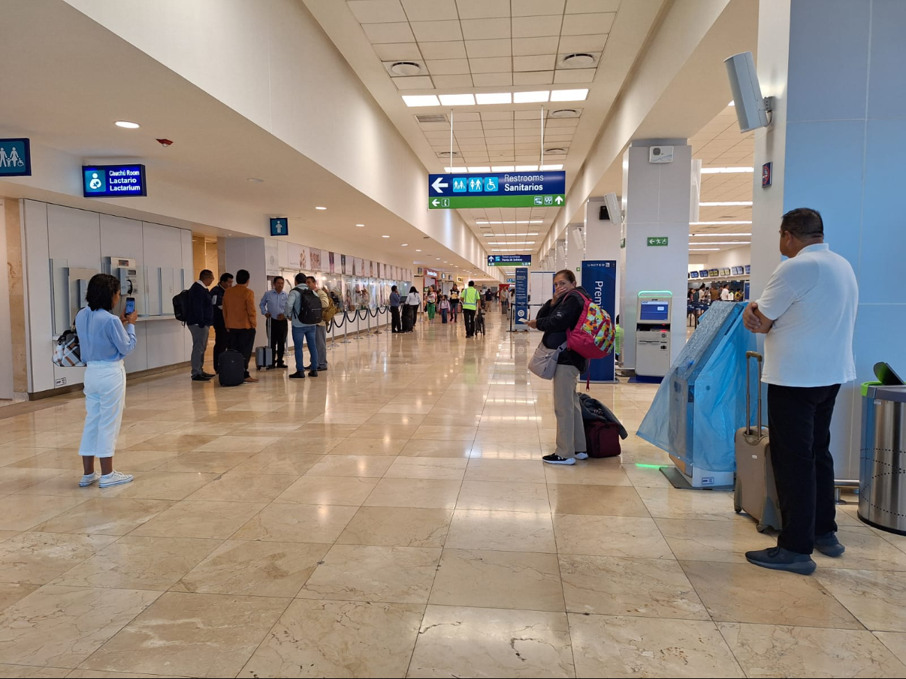 Hay una mínima afluencia de pasajeros en el aeropuerto de Mérida Hay una mínima afluencia de pasajeros en el aeropuerto de Mérida