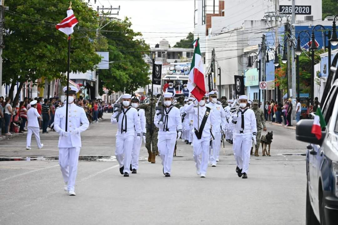 Ciudad del Carmen, lista para el desfile del 16 de septiembre con más de 2 mil participantes