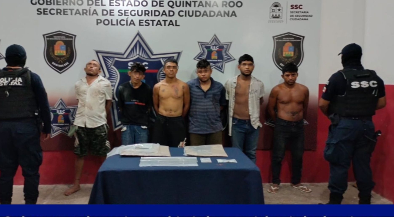 Seis detenidos tras operativo de seguridad en Pacto Obrero, Chetumal