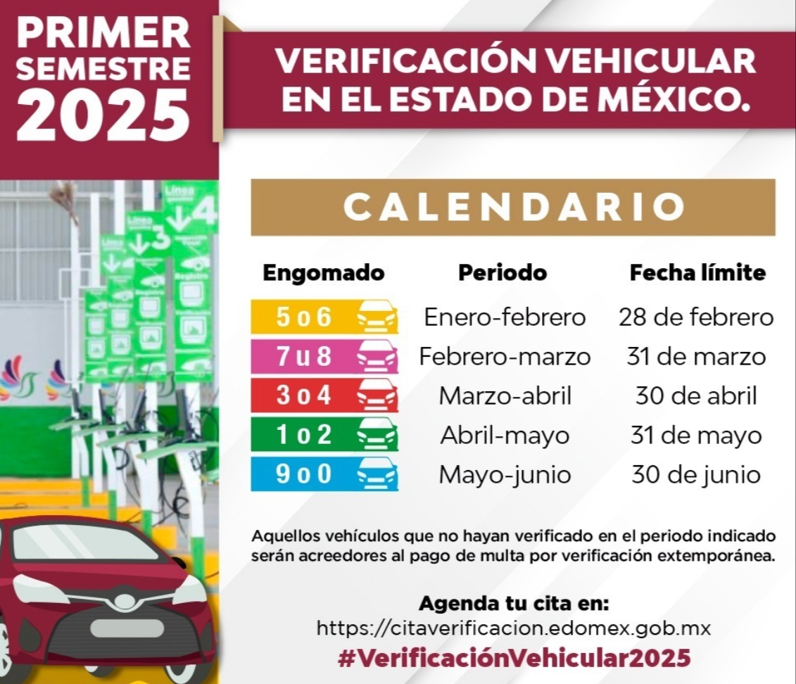 ¿Cuánto subirá el precio de la verificación vehicular 2025 en el Edomex y qué tiene que ver la UMA?