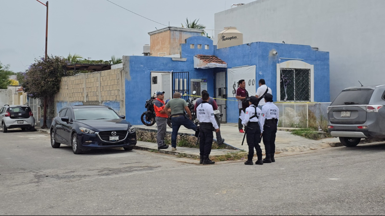 Vandalizan lona de una casa en Campeche con mensaje de un presunto grupo criminal