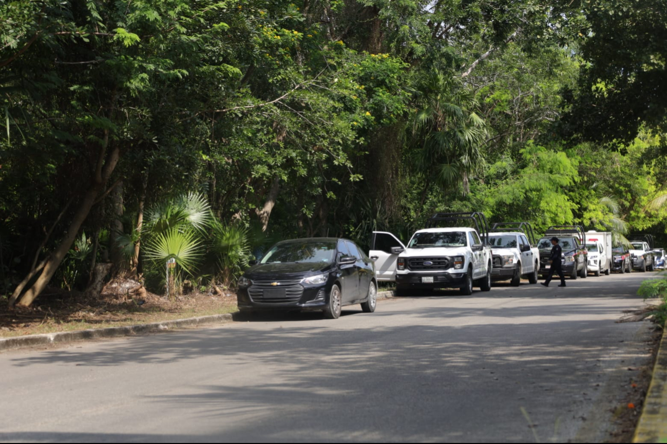 Realizan operativo en el Boulevard de Chetumal tras el hallazgo de restos humanos