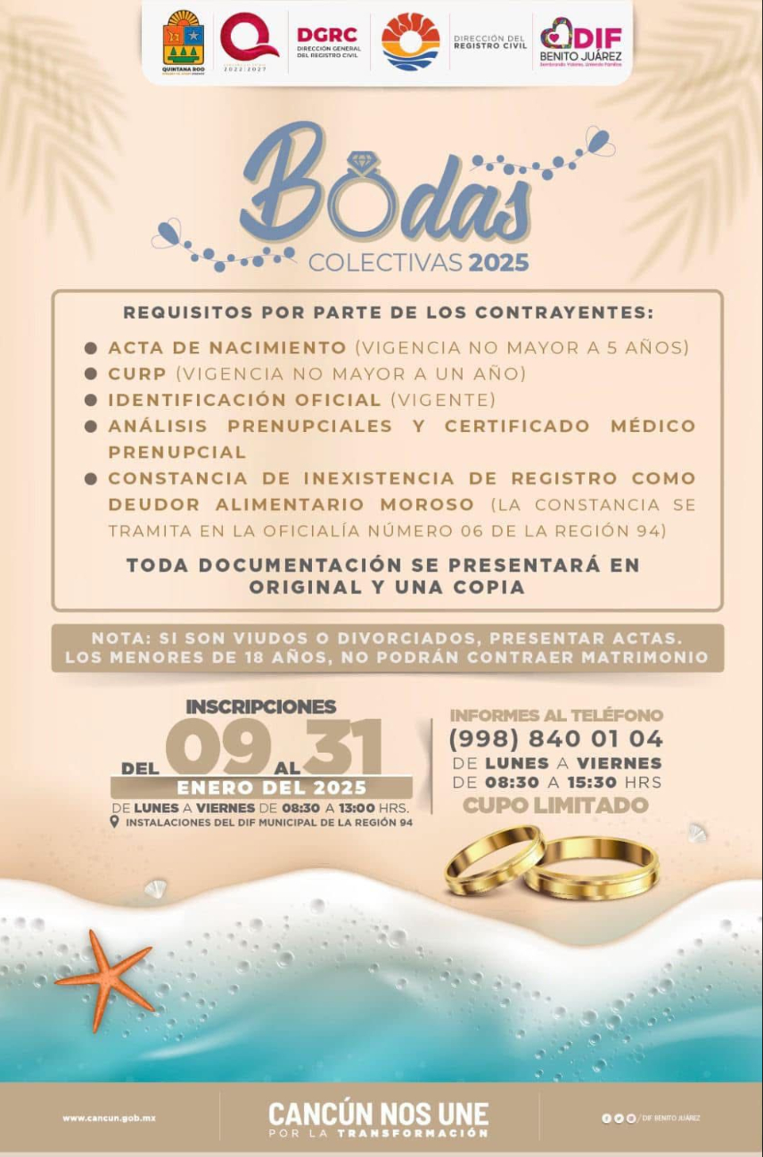Fechas y requisitos para registrarse