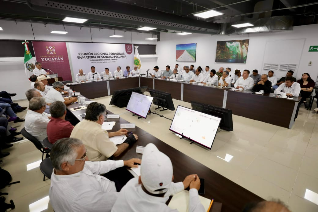 Joaquín Díaz Mena plantea estrategias contra el gusano barrenador del ganado en Yucatán 