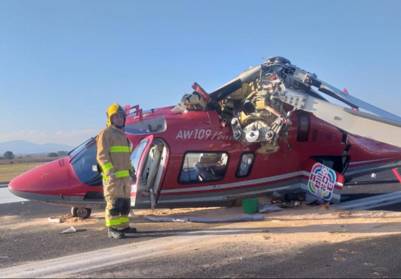 Se estrella helicóptero usado como ambulancia en Oaxaca