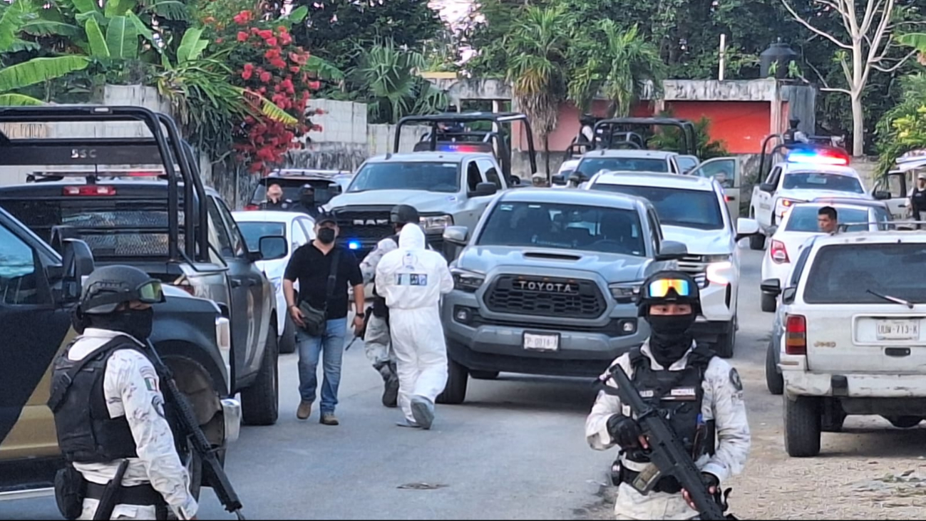 El operativo tuvo lugar en la colonia Francisco Maya, cerrando toda la cuadra El operativo tuvo lugar en la colonia Francisco Maya, cerrando toda la cuadra