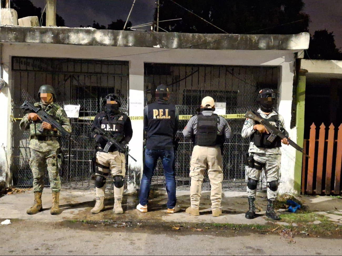 El predio quedó asegurado por la FGE Yucatán El predio quedó asegurado por la FGE Yucatán