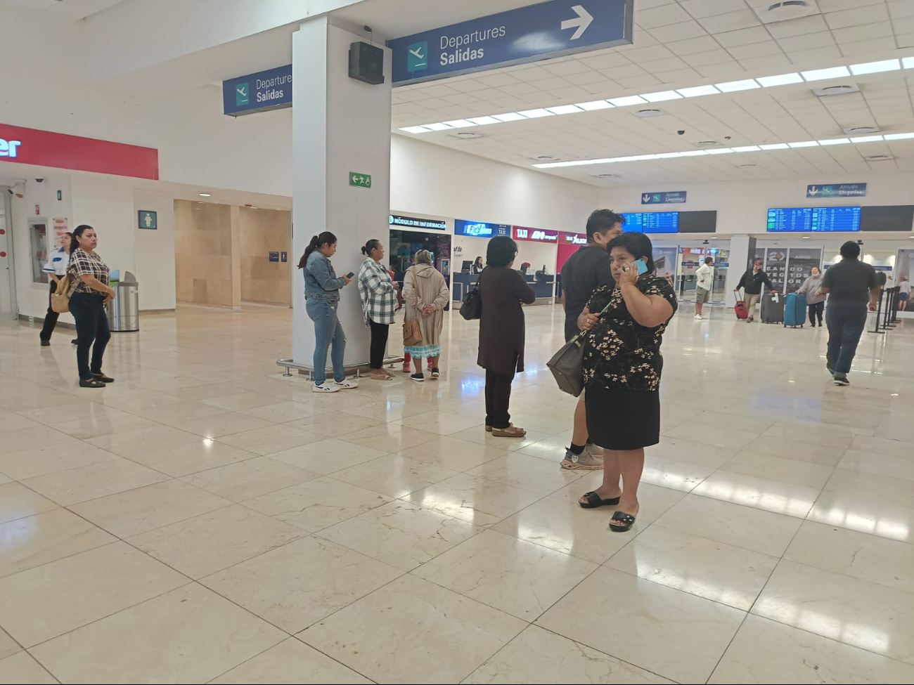 El aeropuerto de Mérida mantiene una regular afluencia de pasajeros El aeropuerto de Mérida mantiene una regular afluencia de pasajeros