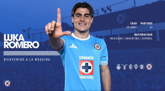 Cruz Azul tiene a Luka de manera oficial para el CL2025 Cruz Azul tiene a Luka de manera oficial para el CL2025