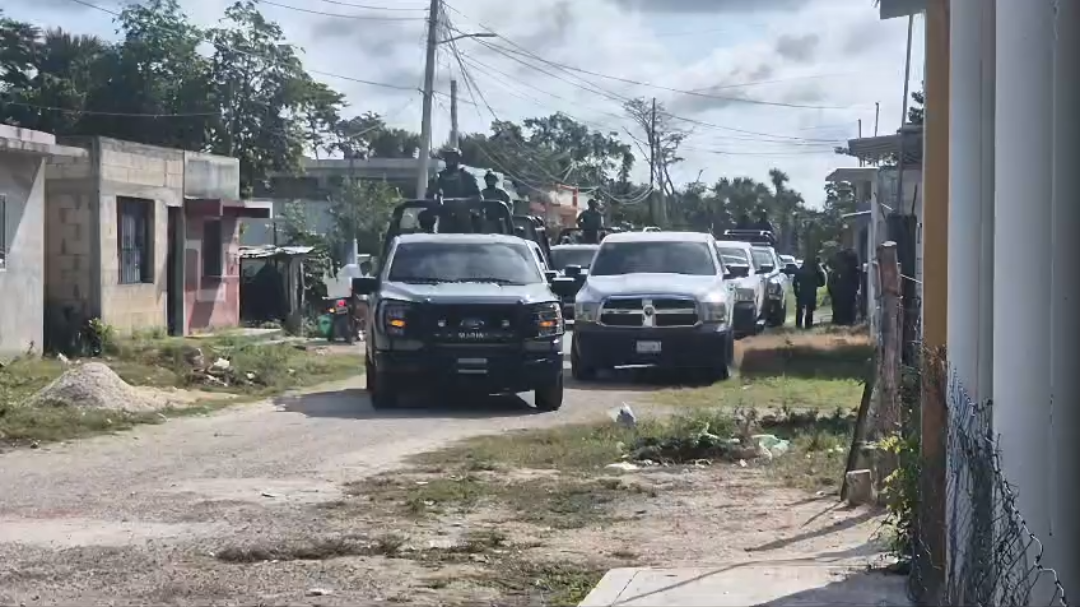 El convoy arribó a la zona ubicada como 'calle nueva' El convoy arribó a la zona ubicada como 'calle nueva'