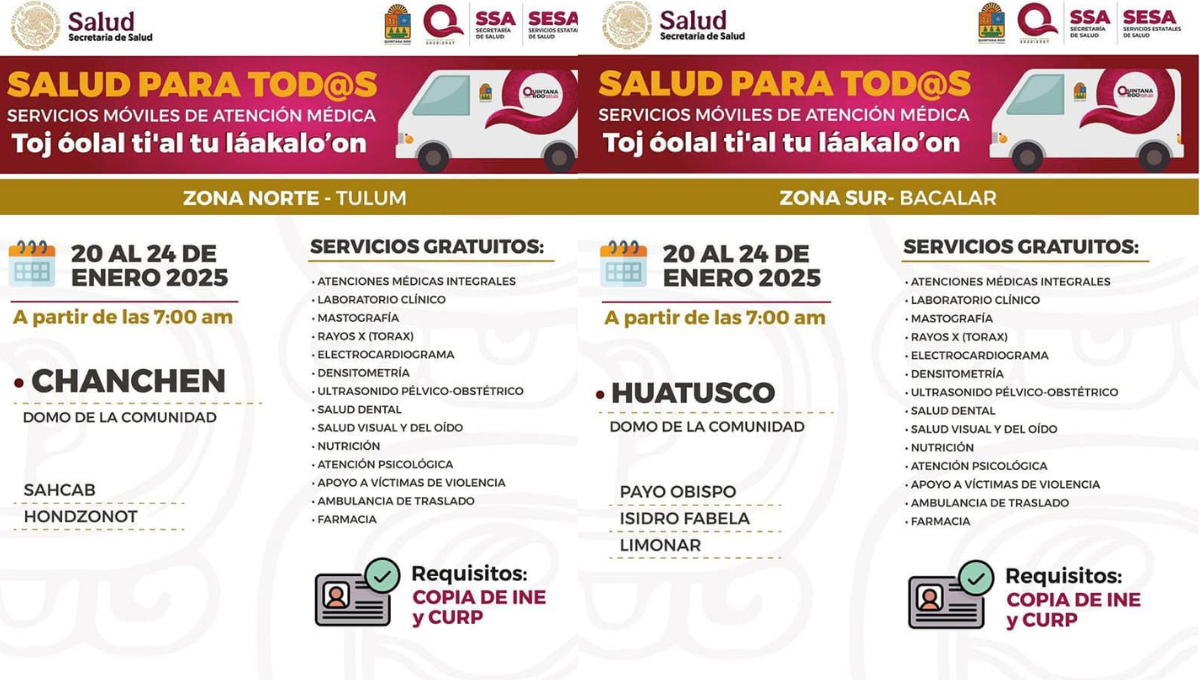 Fechas y horarios para Tulum y Bacalar Fechas y horarios para Tulum y Bacalar