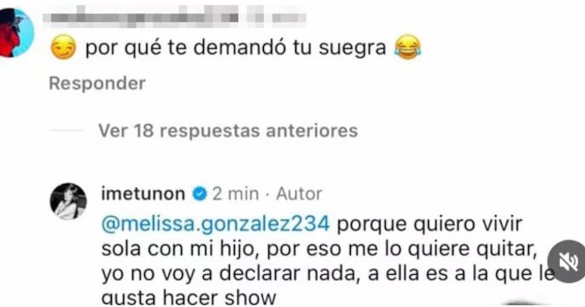 Imelda rompe el silencio Imelda rompe el silencio