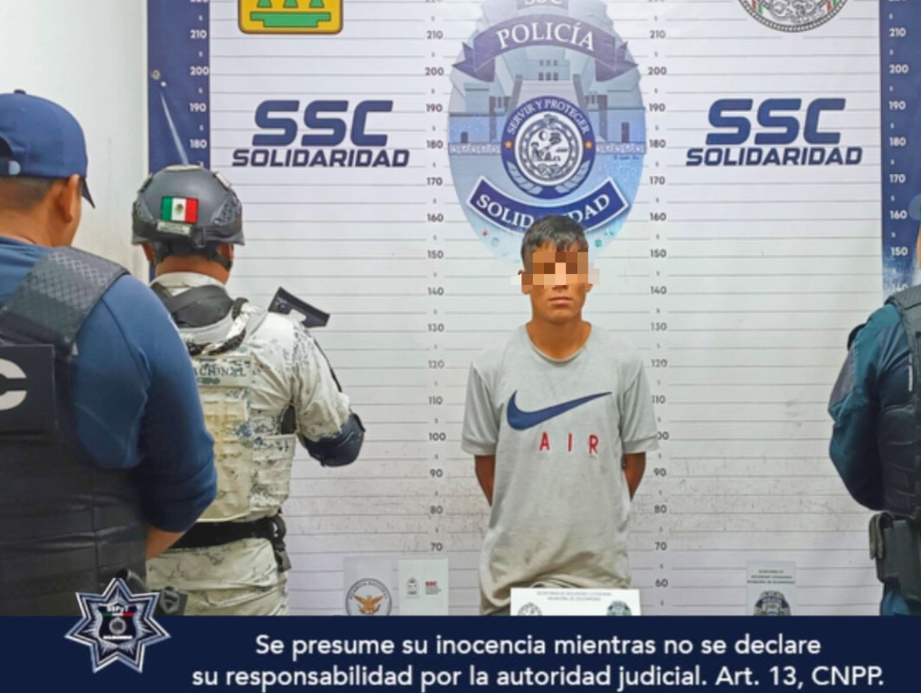 Policía de Solidaridad asegura narcóticos y detiene a presunto responsable Policía de Solidaridad asegura narcóticos y detiene a presunto responsable