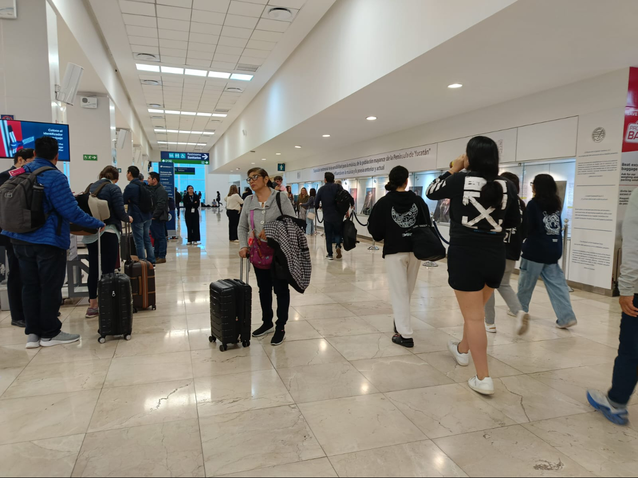 La afluencia de pasajeros en el aeropuerto de Mérida se mantiene al alza La afluencia de pasajeros en el aeropuerto de Mérida se mantiene al alza