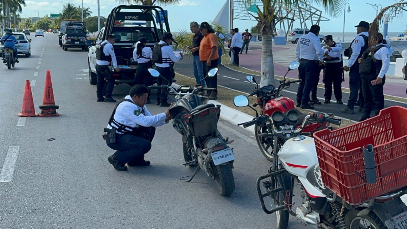 Los filtros se llevaron a cabo en tres avenidas principales, enfocándose en motocicletas y sus conductores Los filtros se llevaron a cabo en tres avenidas principales, enfocándose en motocicletas y sus conductores