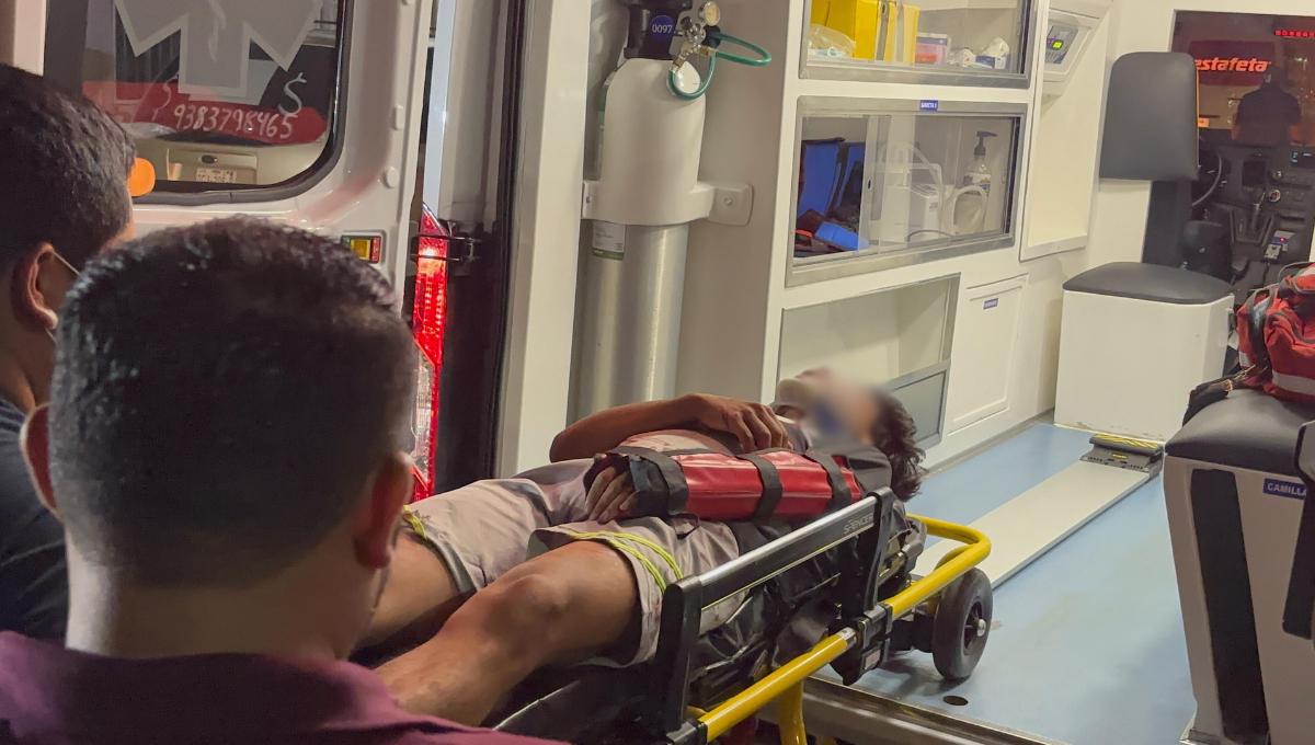 El lesionado permaneció alrededor de 20 minutos en el suelo antes del arribo de los paramédicos El lesionado permaneció alrededor de 20 minutos en el suelo antes del arribo de los paramédicos