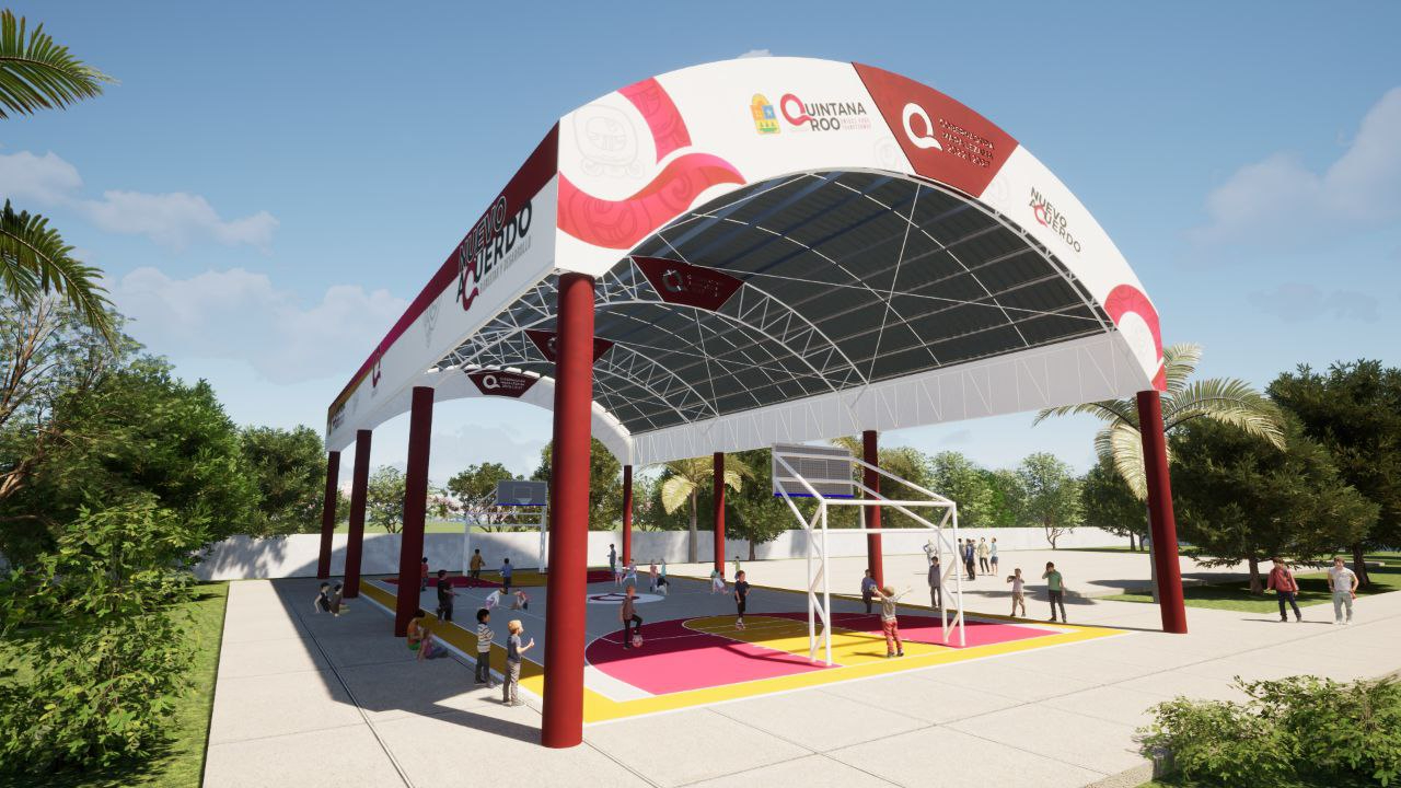 Escuela primaria y secundaria de Cancún contarán con domos deportivos; destinan inversión millonaria  