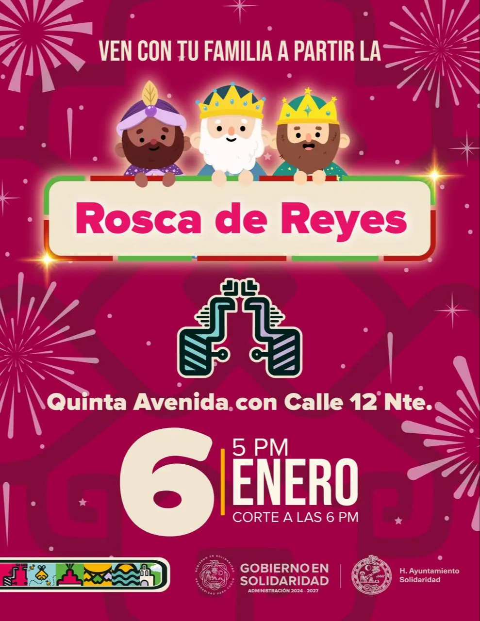 La Rosca de Reyes se llevará hoy a las 6:00 pm La Rosca de Reyes se llevará hoy a las 6:00 pm